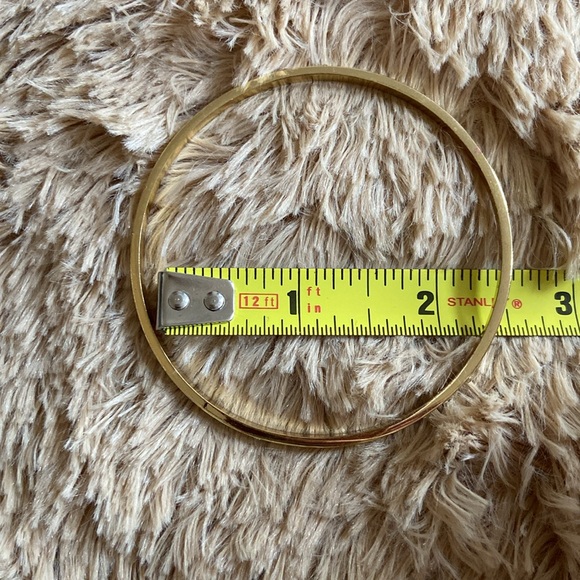 Aldo gold tone bangles with tiny stones - Picture 3 of 3